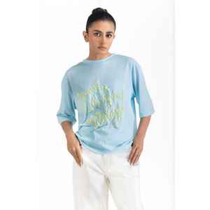 Camiseta de Punto Bordada Azul Cielo 231-213-025 - Product Image 2