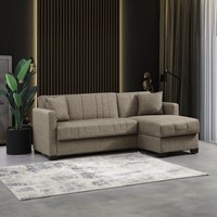 Canapé d'angle modulable moderne en velours avec trois fauteuils inclinables, rangement extensible et rembourrage en mousse pour appartement, hôtel, villa