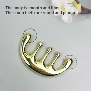 Herramienta Multifuncional de Masaje de Cabeza de Metal, Terapia Gua Sha, Relajación del Cuero Cabelludo, Artefacto de Terapia de Raspado de Cabeza, Peine de Masaje - Product Image 6