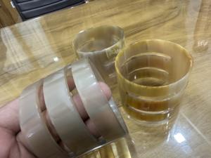 Brazalete de Moda Natural, Brazaletes Delgados de Cuerno de Búfalo Natural con Diseño Simple para Mujer, de la India - Product Image 6