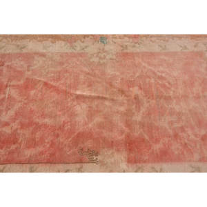 Vintage <b>Turkish</b> <b>Rug</b> Large Area 4.2 X 7.6 ft Rectangle Abstract Patchwork Pattern Orange Beige Wool Latex for Hallway for Room - Product Image 5