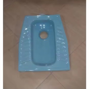 Vistaar Factory, cerámica azul, sartén oriental en cuclillas, porcelana india, baño, inodoro, artículos sanitarios - Product Image 3