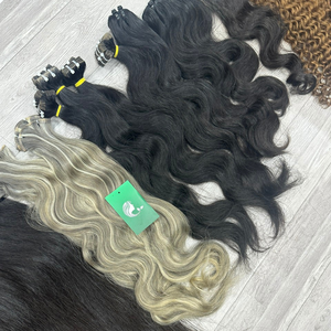 100% Vietnamien Raw Double Dessiné Bande De Cheveux Humains Extension De Cheveux Bande Naturelle De Haute Qualité Dans L'extension De Cheveux - Product Image 5