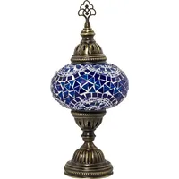 Lampe de bureau LED en mosaïque de verre teinté de conception européenne, fabriquée à la main en Turquie, avec abat-jour en bronze multicolore, indice de fidélité des couleurs élevé 95, pour table de chambre