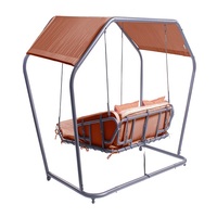 Mobilier de jardin à double siège en rotin balançoires de patio chaise oeuf suspendue avec support loisirs osier patio jardin terrasse