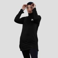 OEM 2026 Nieuwste Design Islamitische Moslima Vrouwen Zwangerschaps Lange Mouwen Thobe Badkleding Hijab Cover Sets Plus Size Ademend