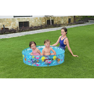 Piscine ronde <span class=keywords><strong>Bestway</strong></span> 55028 pour enfants, structure <span class=keywords><strong>gonflable</strong></span> de loisirs aquatiques pour la baignade - Product Image 5