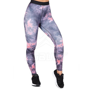 Customized Mid-Waisted Breathable Bamboo Knitted Fabric Spandex Workout <b>Leggings</b> for <b>Women</b> Casual Yoga Pants - Product Image 2