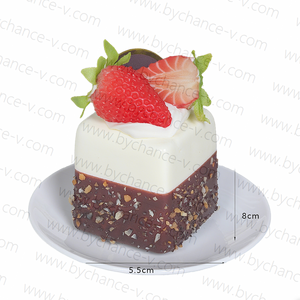 Modelo de Pastel de Mousse de Chocolate Falso para Fotografía de Alimentos, Video, Decoración de Mesa de Alta Gama - Product Image 4