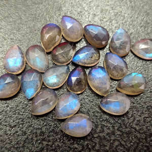 Rose en Labradorite naturelle bleue à facettes, bleue, à facettes, qualité supérieure, 3x5mm à 10x14mm - Product Image 1