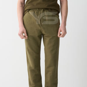 กางเกงจ็อกเกอร์ผ้าฝ้าย100% สำหรับผู้ชายเอวกลางแบบผูกเชือกดีไซน์เรียบง่ายและผ้าคุณภาพตามสั่งพร้อมตัวเลือกหลากสี - Product Image 2