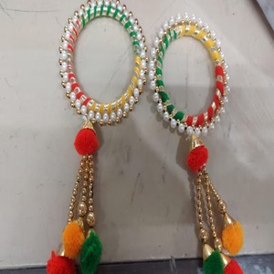 ชุดสายไหมอินเดียสำหรับผู้หญิงและเด็กผู้หญิงชุดสายรัดข้อมือสำหรับงานแต่งงานงานปาร์ตี้ - Product Image 2