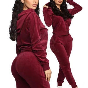 ชุดวอร์มกำมะหยี่ผู้หญิง ดีไซน์เอง คุณภาพสูง ขายดี ทรงเข้ารูป ผลิตจากวัสดุคุณภาพดีที่สุด - Product Image 2