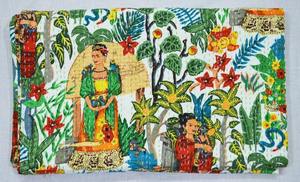 Nueva Ropa de Cama India 100% Algodón, Cubrecama Kantha, Colcha con Estampado de Frida Kahlo, Cubrecama Tradicional, Manta para el Hogar y la Sala de Estar - Product Image 5