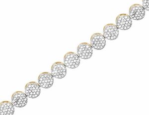 Luxury Round Cut Moissanite Diamond Iced Out S925 Silver Custom Classic <b>Bracelet</b> for <b>Men</b> & Women Gift - Product Image 3