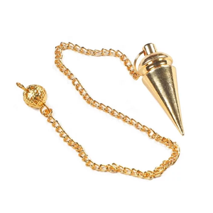 Pendule de radiesthésie en cuivre et laiton, vente en gros, métal, cuivre, guérison, pendules en laiton à vendre - Product Image 1