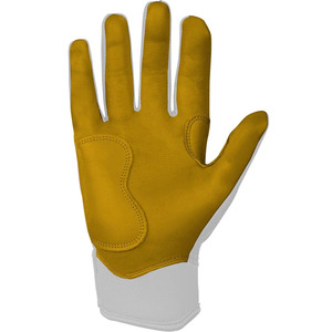 Prix de gros Service OEM Gants de frappe de baseball en cuir Cabretta durable blancs et jaunes Gants d'entraînement sportif - Product Image 2