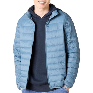 Venta al por mayor de moda Puffer Jacket Men 2025 logotipo personalizado ligero impermeable aislado invierno prendas de vestir exteriores OEM chaquetas - Product Image 1