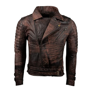 Chaqueta de cuero con estilo para hombre, Color personalizado, 100% - Product Image 2