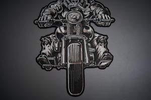 Parches multicolores para motocicleta Biker Gorilla, chalecos traseros cosidos con plancha grande, fácil aplicación para Chaqueta estilo rebelde - Product Image 4