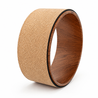 Ensemble Essentiel de Yoga en Liège Premium : Tapis de Yoga, Roue de Yoga, Bloc de Yoga en Bois de Caoutchouc, Kit de Yoga Antidérapant en Caoutchouc Naturel pour la Maison, la Salle de Sport et le Studio
