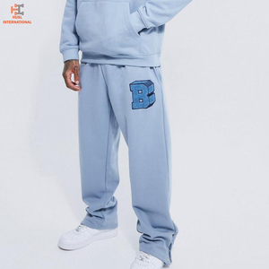 ชุดวอร์มผู้ชายแบบสั่งทำพิเศษ ไซส์ใหญ่ ทรงหลวม 2 ชิ้น เสื้อฮู้ดและกางเกงขายาว สำหรับฤดูหนาว ขนาดผู้ใหญ่ - Product Image 3