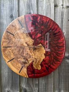 WOODEN RESIN EPOXY WALL <b>CLOCK</b> BEST Quality Wooden Resin Epoxy Wall <b>Clock</b> Hand Crafted Wooden Resin Epoxy Wall <b>Clock</b> Wholes - Product Image 6