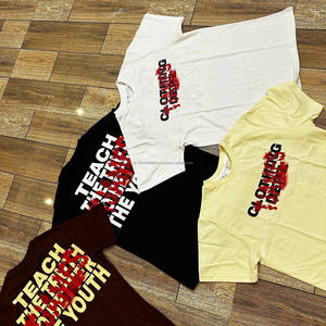 Streetwear imprimé DTG personnalisé t-shirts graphiques t-shirt coupe pour boxy t-shirt délavé à l'acide t-shirts vintage pour hommes t-shirt court - Product Image 2