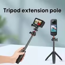 Extension <strong>Pole</strong> Tripod, Mini Selfie Stick Tripod Stand Handle Grip for GoPro Insta360 DJI Action Pocket Camera - Product Image 3