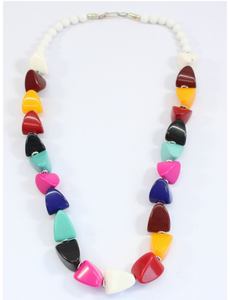 Collier de perles en résine plaqué or Bijoux de mariage exagérés à la mode pour cadeau - Product Image 2