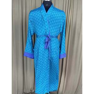Silky Soft Men's Kimono <b>Robe</b> Elegant Classic Vintage House <b>Beach</b> Wear Timeless Comfy Lounge Sustainable Masculine Gift - Product Image 1