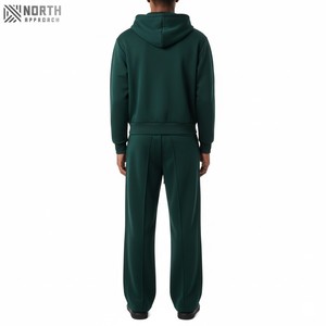 Ropa al por mayor, chándales lisos, sudaderas con capucha de lana Unisex, sudadera y joggers, sudaderas con capucha de gran tamaño, conjunto de 2 piezas para hombres - Product Image 2