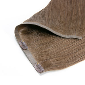 Extensions de cheveux remy, cheveux bruts non traités, plats et durables, sans couture, avec clip, fourniture d'usine - Product Image 6