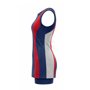 Service OEM, logo personnalisé, uniforme de netball de qualité supérieure, taille plus, sublimation, séchage rapide, respirant - Product Image 4
