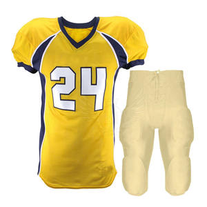 2024 vente en gros uniformes de Football américain pour hommes maillot à manches courtes de haute qualité et ensemble de pantalons utilisation sportive avec motif numérique - Product Image 1