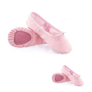 Chaussures de danse ballet pour filles et adultes Semelle plate fendue Gymnastique Yoga Chaussures en cuir Tailles pour enfants - Product Image 3
