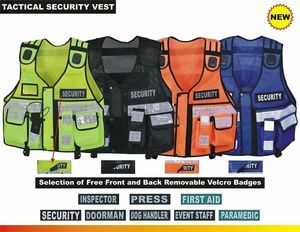 Vêtements de sécurité réfléchissants à haute visibilité personnalisés, 100% polyester, gilet tactique de sécurité routière, uniforme de garde, poche multifonctionnelle - Product Image 6