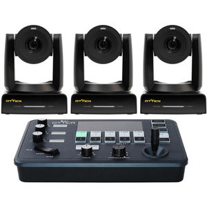 Ikan OTTICA 3 X NDI HX3 4K 30x PTZ <b>Camera</b> Bundle with Controller for Video Conferencing Voting Translation - Product Image 2