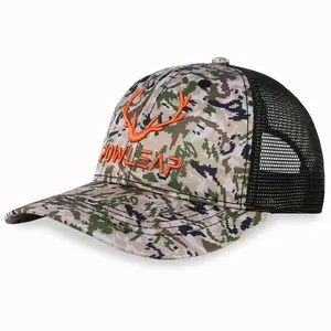 Custom Breathable Quick Dry Baseball Cap Outdoor Adjustable Hunting Jungle Hat 3D Deer Head Hiking Sports Hats Supplier