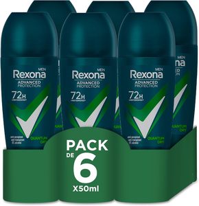 Déodorant Roll-On Rexona Protection Avancée pour Hommes Quantum Dry 72h 50ml Pack de 6 - Product Image 5