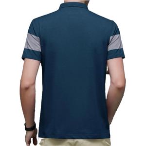 Haute qualité hommes 100% coton à manches courtes Golf pour Polo T-Shirts respirant tricoté tissu léger bouton motif uni teint - Product Image 2