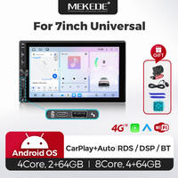 MEKEDE Série K Android 15 4 cœurs 8 cœurs Lecteur de navigation automobile CarPlay pour autoradio universel 7 pouces RDS GPS