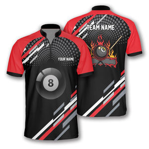 Maillot de billard professionnel avec fermeture éclair et logo - Product Image 3