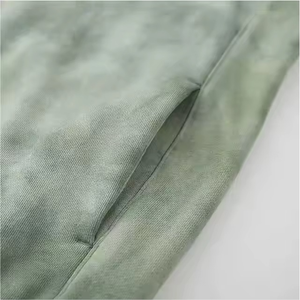 2025 hiver hommes nouvelle mode 100% coton à capuche à manches longues couleur unie lâche rue décontracté polaire lavé à capuche pour unisexe - Product Image 6