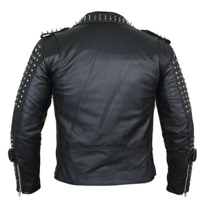Comfortable Custom Color Spring Coated Formal <b>Punk</b> Leather Unisex <b>Jackets</b> High Quality Windproof Breathable Eco-Friendly Vintage - Product Image 2