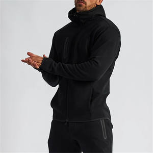 Ensemble survêtement d'hiver pour hommes avec sweat à capuche et pantalon unisexe 100% coton impression personnalisée survêtement de jogging - Product Image 5