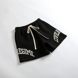 Pantalones cortos de verano para hombre, pantalones cortos transpirables con cordón de algodón de felpa francesa, pantalones cortos deportivos con estampado sólido para hombre - Product Image 2