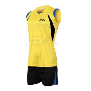 ชุดวอลเลย์บอลชายคุณภาพสูง ออกแบบพิมพ์ลายได้ตามต้องการ สวมใส่สบาย แห้งเร็ว ผลิตจากโพลีเอสเตอร์ 100% - Product Image 3