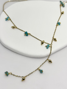 Collier tendance en acier inoxydable pour femme avec perles, style minimaliste, indispensable pour l'été par MOONRIVER - Product Image 4