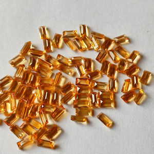 หินซิทรีนสีเหลืองธรรมชาติขนาด1.5x3มม. หินซิทรินทรงเรียวบาแกตต์ทรงหลวมอัญมณีซิทริน - Product Image 1